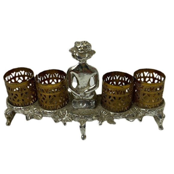 Vintage Sam Fink Gold Silvertone Metal Filigree LIpstick Holder - Picture 2 of 3